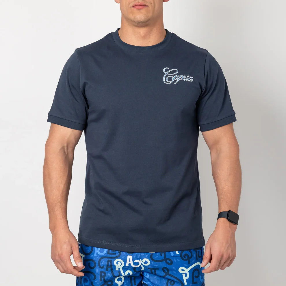 Capria Signature Luxury Capria T-Shirt - Navy